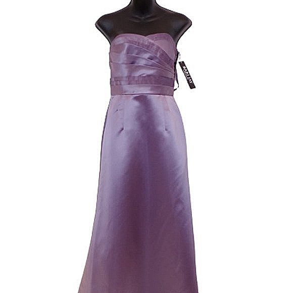 Bari Jay "Wisteria" Satin Strapless Gown NEW- Sz.6 - Picture 7 of 9